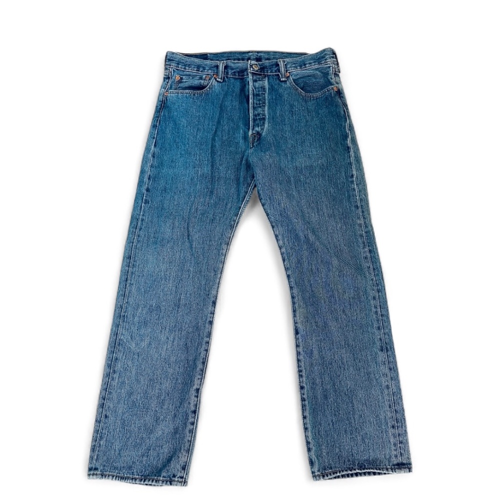 Levi's 501 Blues Men's Jeans, Size W34L30, 100% Cotton, Button-Down